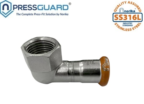 Stainless Steel 316L Press Fit Short Elbow (FI X PF)